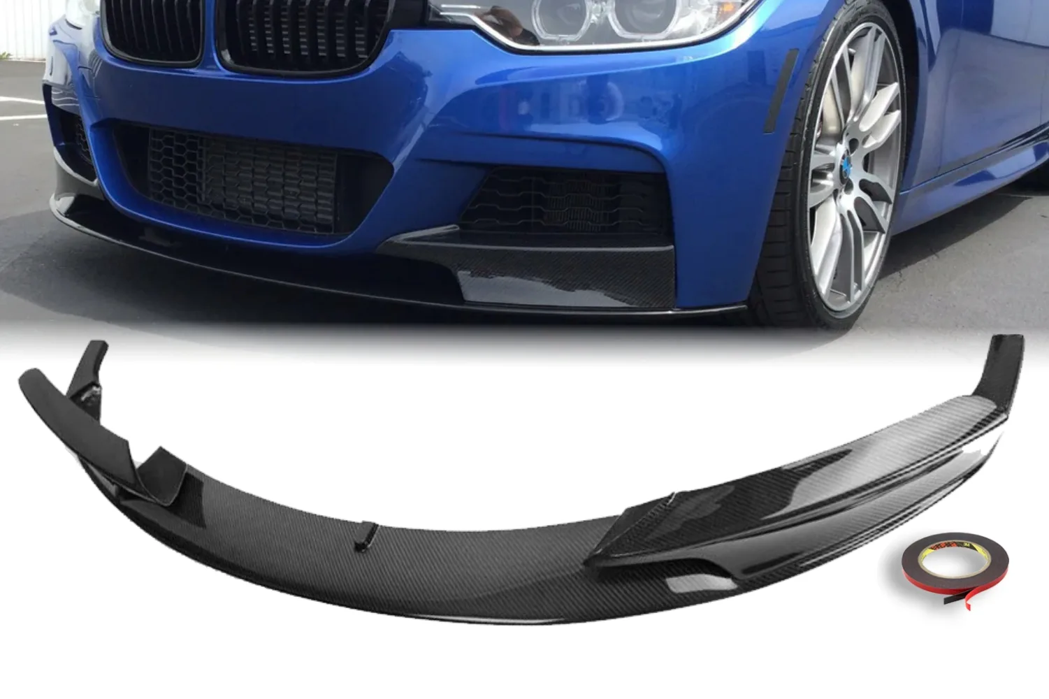 F30 MP front splitter carbon look1