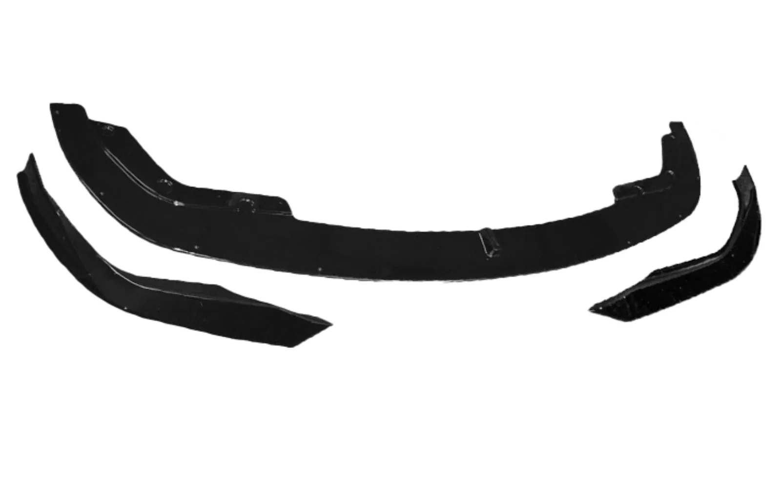 G20-21 M-Performance Glossy black front spoiler with splitters 3